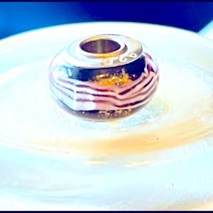 925 STERLING SILVER SOLID CORE MURANO GLASS BEAD